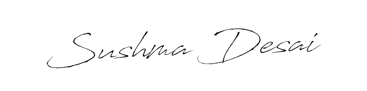 This is the best signature style for the Sushma Desai name. Also you like these signature font (Antro_Vectra). Mix name signature. Sushma Desai signature style 6 images and pictures png