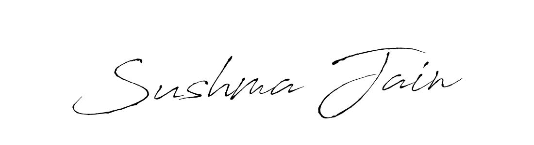 Make a beautiful signature design for name Sushma Jain. With this signature (Antro_Vectra) style, you can create a handwritten signature for free. Sushma Jain signature style 6 images and pictures png