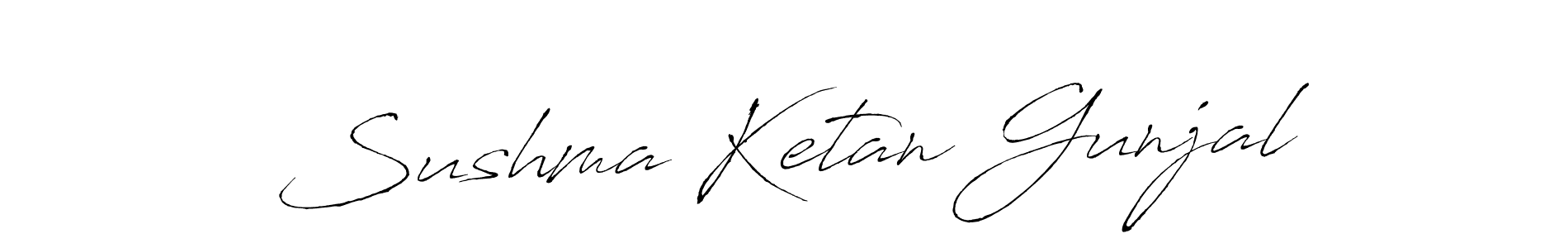 Similarly Antro_Vectra is the best handwritten signature design. Signature creator online .You can use it as an online autograph creator for name Sushma Ketan Gunjal. Sushma Ketan Gunjal signature style 6 images and pictures png