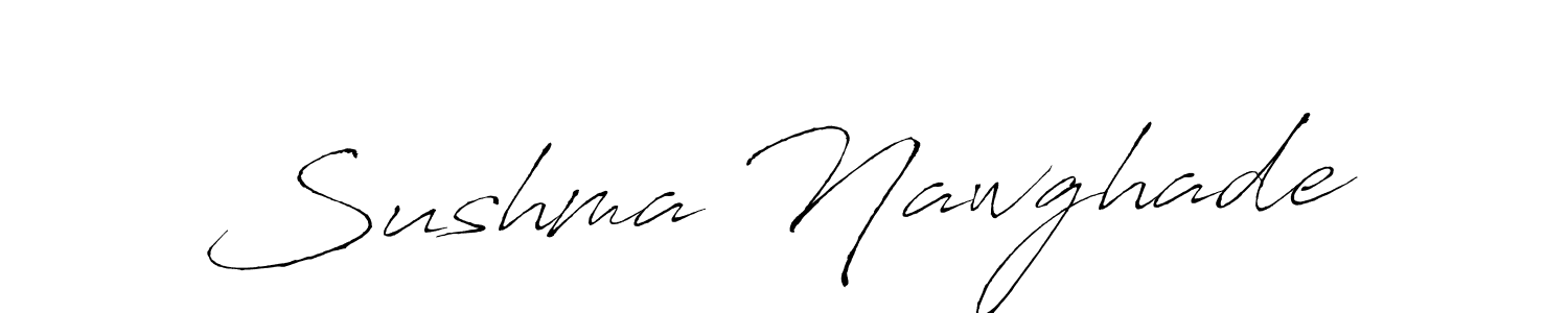 Create a beautiful signature design for name Sushma Nawghade. With this signature (Antro_Vectra) fonts, you can make a handwritten signature for free. Sushma Nawghade signature style 6 images and pictures png