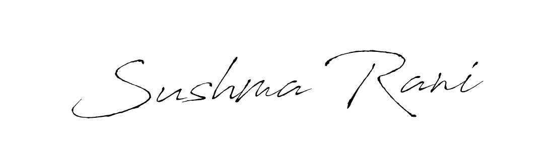 It looks lik you need a new signature style for name Sushma Rani. Design unique handwritten (Antro_Vectra) signature with our free signature maker in just a few clicks. Sushma Rani signature style 6 images and pictures png