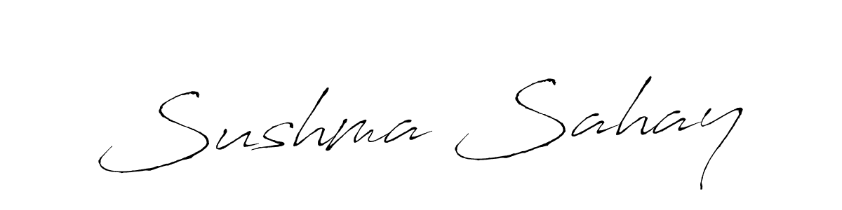 Design your own signature with our free online signature maker. With this signature software, you can create a handwritten (Antro_Vectra) signature for name Sushma Sahay. Sushma Sahay signature style 6 images and pictures png