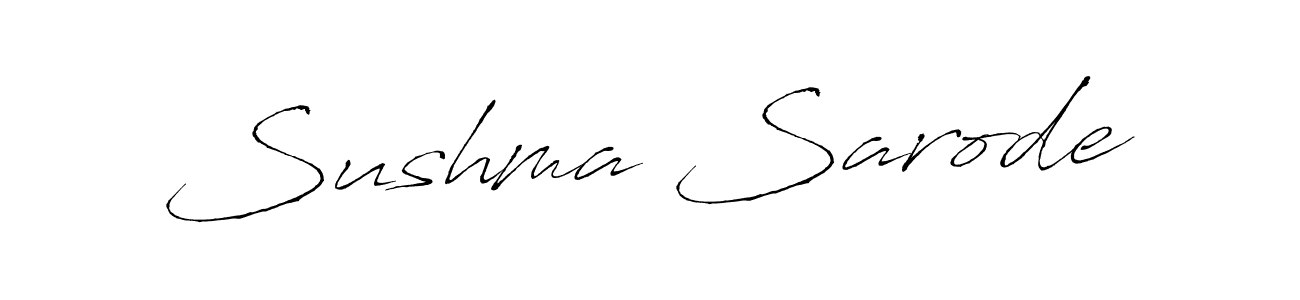 Make a beautiful signature design for name Sushma Sarode. With this signature (Antro_Vectra) style, you can create a handwritten signature for free. Sushma Sarode signature style 6 images and pictures png