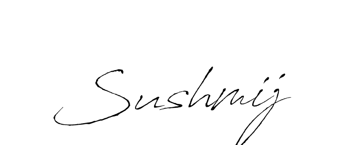 Design your own signature with our free online signature maker. With this signature software, you can create a handwritten (Antro_Vectra) signature for name Sushmij. Sushmij signature style 6 images and pictures png