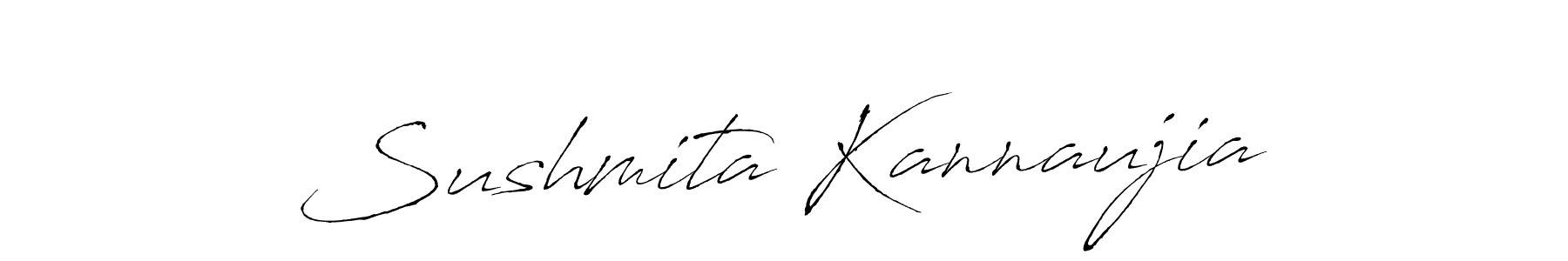 The best way (Antro_Vectra) to make a short signature is to pick only two or three words in your name. The name Sushmita Kannaujia include a total of six letters. For converting this name. Sushmita Kannaujia signature style 6 images and pictures png