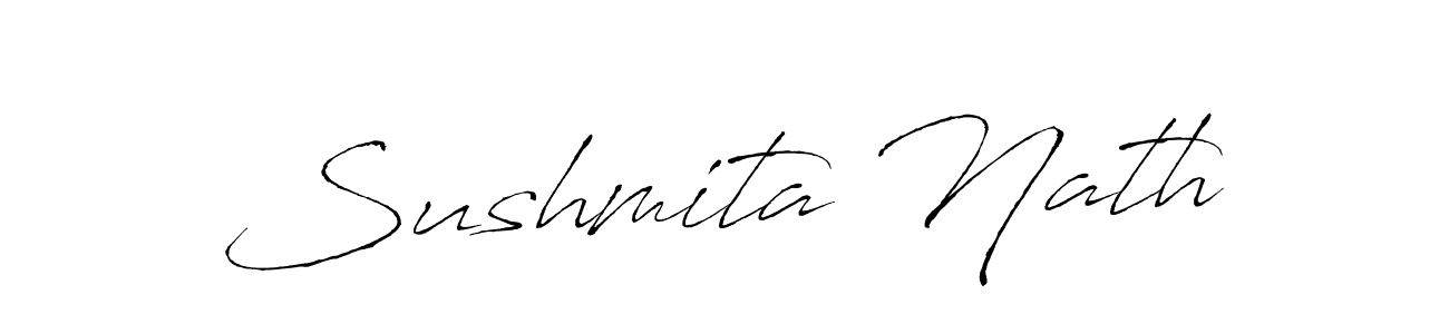 Sushmita Nath stylish signature style. Best Handwritten Sign (Antro_Vectra) for my name. Handwritten Signature Collection Ideas for my name Sushmita Nath. Sushmita Nath signature style 6 images and pictures png