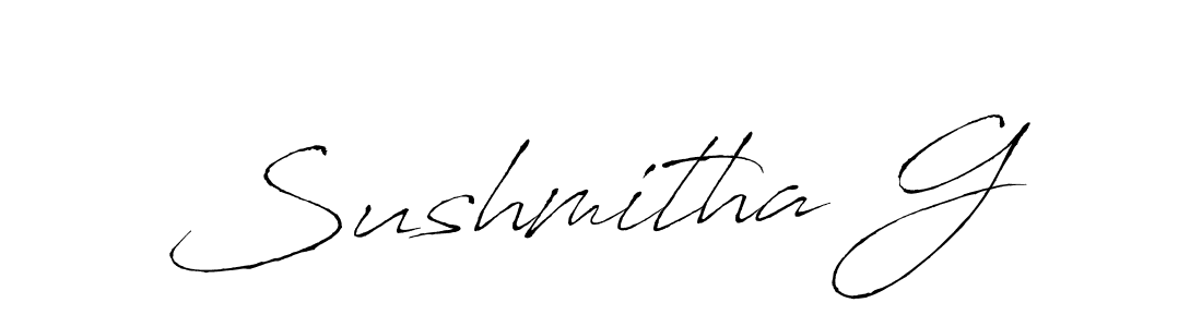 Similarly Antro_Vectra is the best handwritten signature design. Signature creator online .You can use it as an online autograph creator for name Sushmitha G. Sushmitha G signature style 6 images and pictures png