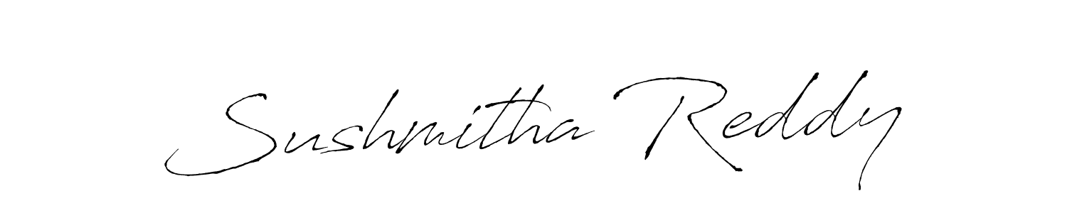 Sushmitha Reddy stylish signature style. Best Handwritten Sign (Antro_Vectra) for my name. Handwritten Signature Collection Ideas for my name Sushmitha Reddy. Sushmitha Reddy signature style 6 images and pictures png