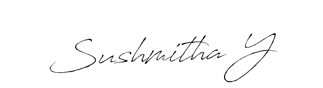 Use a signature maker to create a handwritten signature online. With this signature software, you can design (Antro_Vectra) your own signature for name Sushmitha Y. Sushmitha Y signature style 6 images and pictures png