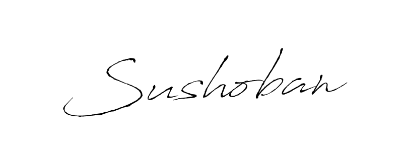 Use a signature maker to create a handwritten signature online. With this signature software, you can design (Antro_Vectra) your own signature for name Sushoban. Sushoban signature style 6 images and pictures png