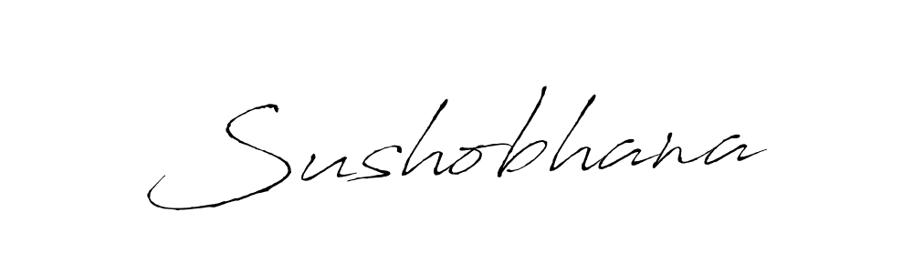 You should practise on your own different ways (Antro_Vectra) to write your name (Sushobhana) in signature. don't let someone else do it for you. Sushobhana signature style 6 images and pictures png