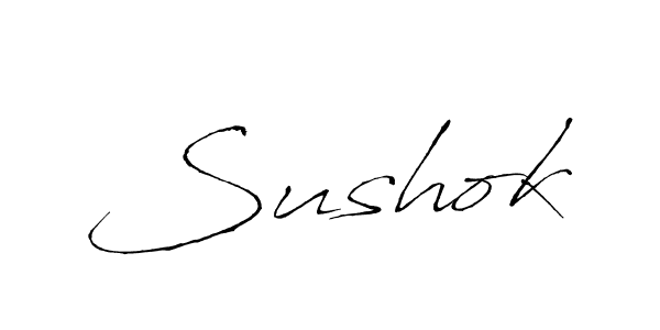 if you are searching for the best signature style for your name Sushok. so please give up your signature search. here we have designed multiple signature styles  using Antro_Vectra. Sushok signature style 6 images and pictures png