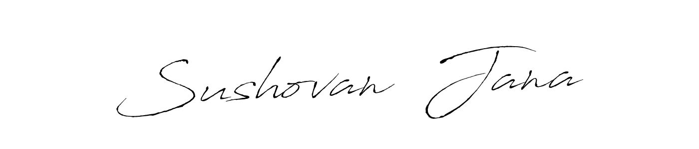 Similarly Antro_Vectra is the best handwritten signature design. Signature creator online .You can use it as an online autograph creator for name Sushovan  Jana. Sushovan  Jana signature style 6 images and pictures png