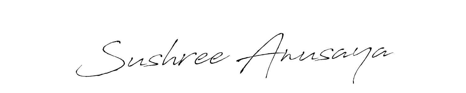 Create a beautiful signature design for name Sushree Anusaya. With this signature (Antro_Vectra) fonts, you can make a handwritten signature for free. Sushree Anusaya signature style 6 images and pictures png