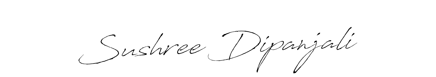Sushree Dipanjali stylish signature style. Best Handwritten Sign (Antro_Vectra) for my name. Handwritten Signature Collection Ideas for my name Sushree Dipanjali. Sushree Dipanjali signature style 6 images and pictures png