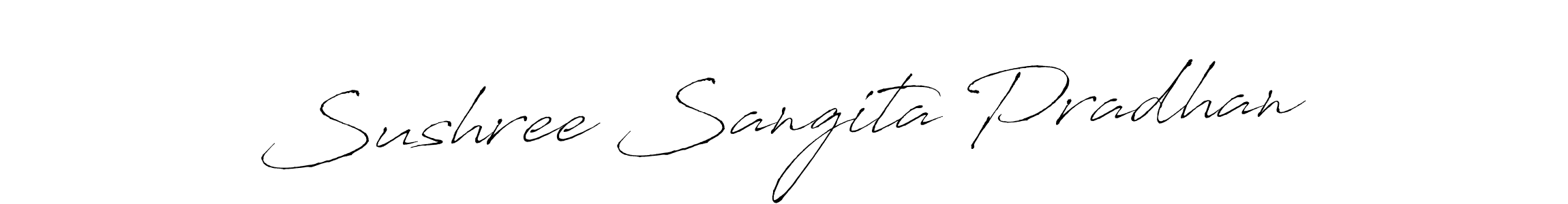 Make a short Sushree Sangita Pradhan signature style. Manage your documents anywhere anytime using Antro_Vectra. Create and add eSignatures, submit forms, share and send files easily. Sushree Sangita Pradhan signature style 6 images and pictures png