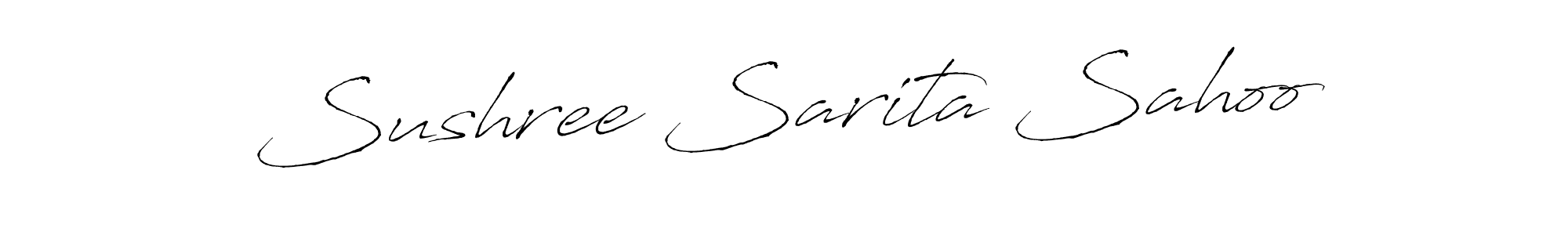 Make a short Sushree Sarita Sahoo signature style. Manage your documents anywhere anytime using Antro_Vectra. Create and add eSignatures, submit forms, share and send files easily. Sushree Sarita Sahoo signature style 6 images and pictures png