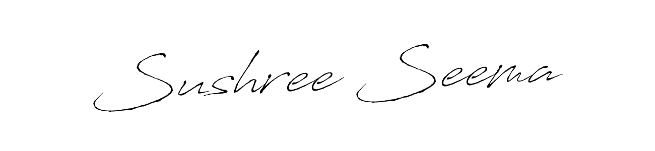 Use a signature maker to create a handwritten signature online. With this signature software, you can design (Antro_Vectra) your own signature for name Sushree Seema. Sushree Seema signature style 6 images and pictures png