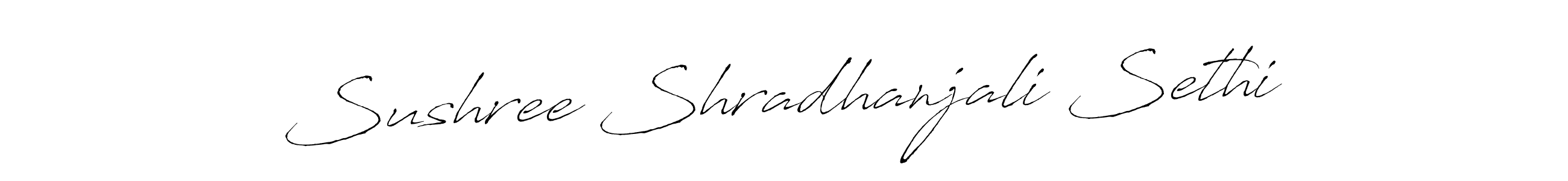 Make a beautiful signature design for name Sushree Shradhanjali Sethi. With this signature (Antro_Vectra) style, you can create a handwritten signature for free. Sushree Shradhanjali Sethi signature style 6 images and pictures png