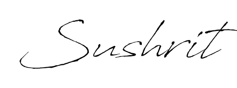 Stand out with a creative autograph for Sushrit. The Antro_Vectra styling blends modern aesthetics with classic signature flourishes. Sushrit signature style 6 images and pictures png