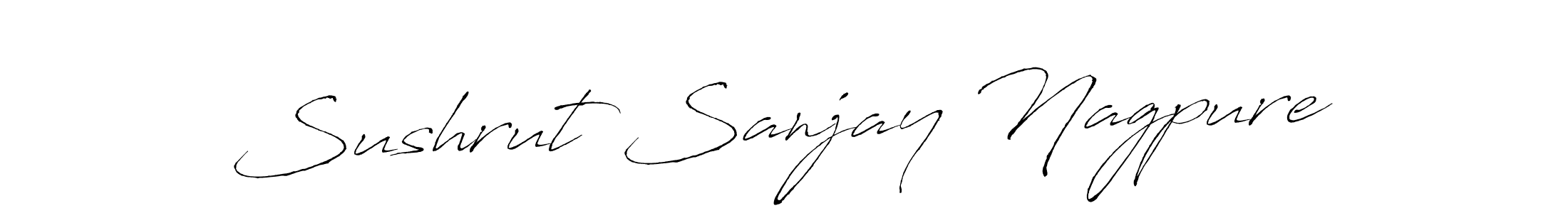 How to make Sushrut Sanjay Nagpure signature? Antro_Vectra is a professional autograph style. Create handwritten signature for Sushrut Sanjay Nagpure name. Sushrut Sanjay Nagpure signature style 6 images and pictures png
