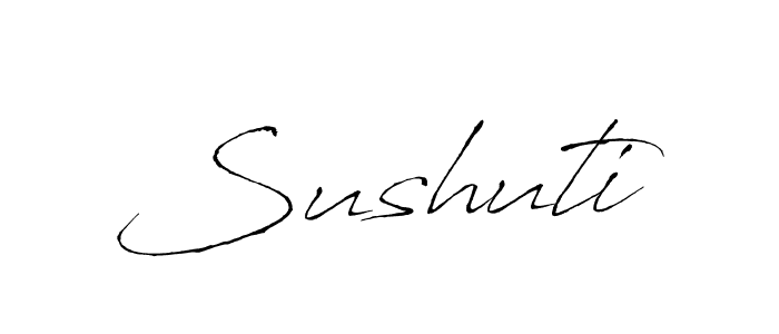 Create a beautiful signature design for name Sushuti. With this signature (Antro_Vectra) fonts, you can make a handwritten signature for free. Sushuti signature style 6 images and pictures png