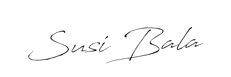 Susi Bala stylish signature style. Best Handwritten Sign (Antro_Vectra) for my name. Handwritten Signature Collection Ideas for my name Susi Bala. Susi Bala signature style 6 images and pictures png