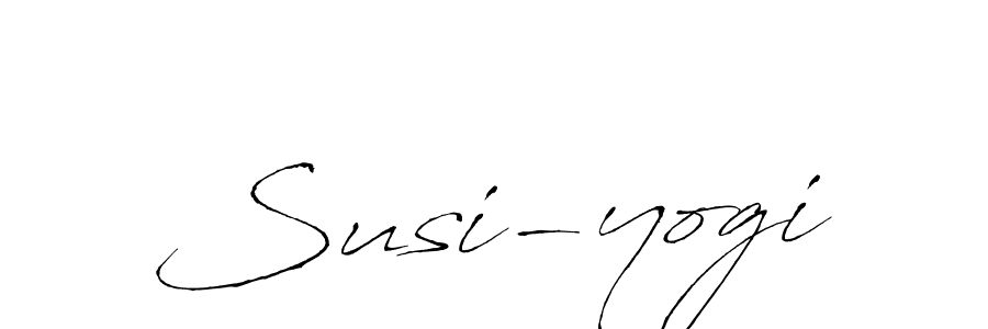 Make a beautiful signature design for name Susi-yogi. With this signature (Antro_Vectra) style, you can create a handwritten signature for free. Susi-yogi signature style 6 images and pictures png