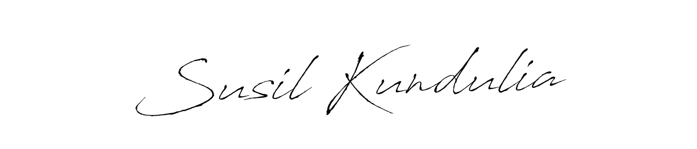 Susil Kundulia stylish signature style. Best Handwritten Sign (Antro_Vectra) for my name. Handwritten Signature Collection Ideas for my name Susil Kundulia. Susil Kundulia signature style 6 images and pictures png