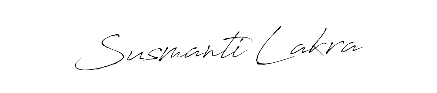 It looks lik you need a new signature style for name Susmanti Lakra. Design unique handwritten (Antro_Vectra) signature with our free signature maker in just a few clicks. Susmanti Lakra signature style 6 images and pictures png