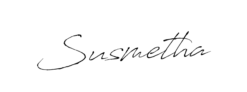 Create a beautiful signature design for name Susmetha. With this signature (Antro_Vectra) fonts, you can make a handwritten signature for free. Susmetha signature style 6 images and pictures png