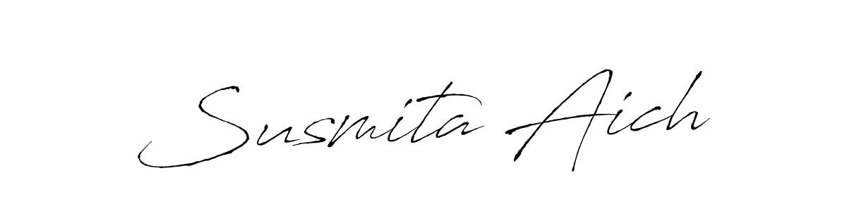 if you are searching for the best signature style for your name Susmita Aich. so please give up your signature search. here we have designed multiple signature styles  using Antro_Vectra. Susmita Aich signature style 6 images and pictures png