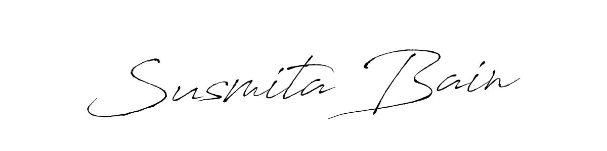 Design your own signature with our free online signature maker. With this signature software, you can create a handwritten (Antro_Vectra) signature for name Susmita Bain. Susmita Bain signature style 6 images and pictures png