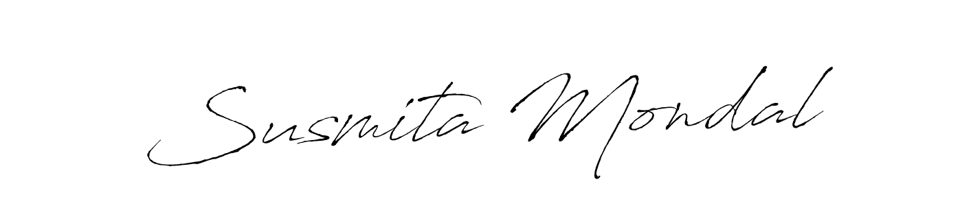 Make a beautiful signature design for name Susmita Mondal. With this signature (Antro_Vectra) style, you can create a handwritten signature for free. Susmita Mondal signature style 6 images and pictures png