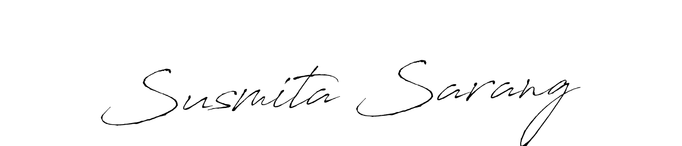 Make a beautiful signature design for name Susmita Sarang. With this signature (Antro_Vectra) style, you can create a handwritten signature for free. Susmita Sarang signature style 6 images and pictures png