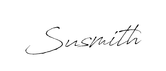 Use a signature maker to create a handwritten signature online. With this signature software, you can design (Antro_Vectra) your own signature for name Susmith. Susmith signature style 6 images and pictures png