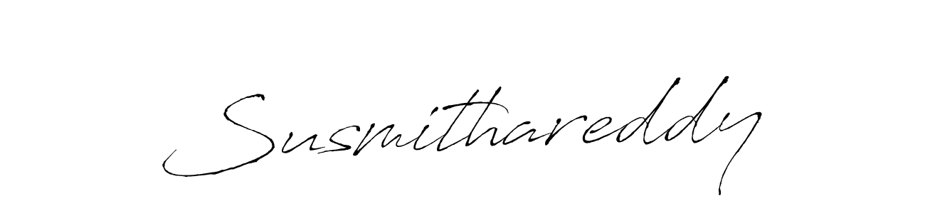Make a beautiful signature design for name Susmithareddy. With this signature (Antro_Vectra) style, you can create a handwritten signature for free. Susmithareddy signature style 6 images and pictures png