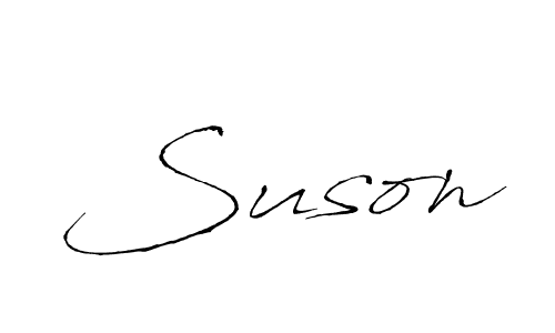 Antro_Vectra is a professional signature style that is perfect for those who want to add a touch of class to their signature. It is also a great choice for those who want to make their signature more unique. Get Suson name to fancy signature for free. Suson signature style 6 images and pictures png