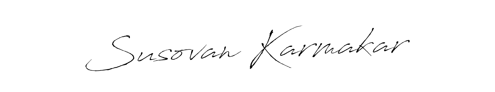 How to make Susovan Karmakar name signature. Use Antro_Vectra style for creating short signs online. This is the latest handwritten sign. Susovan Karmakar signature style 6 images and pictures png