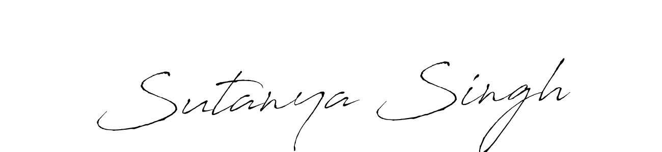 Also You can easily find your signature by using the search form. We will create Sutanya Singh name handwritten signature images for you free of cost using Antro_Vectra sign style. Sutanya Singh signature style 6 images and pictures png