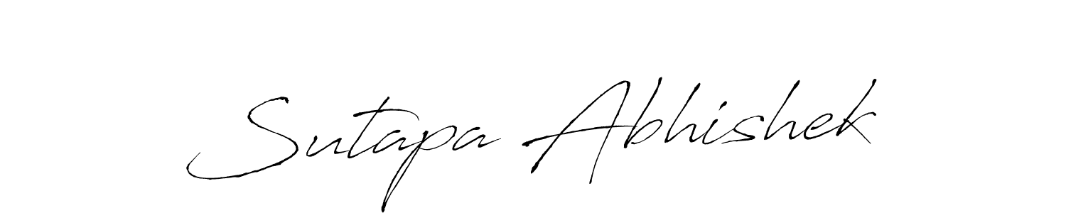 Sutapa Abhishek stylish signature style. Best Handwritten Sign (Antro_Vectra) for my name. Handwritten Signature Collection Ideas for my name Sutapa Abhishek. Sutapa Abhishek signature style 6 images and pictures png