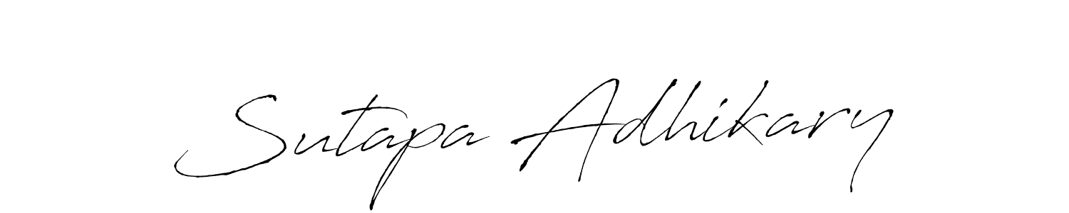 Make a beautiful signature design for name Sutapa Adhikary. With this signature (Antro_Vectra) style, you can create a handwritten signature for free. Sutapa Adhikary signature style 6 images and pictures png