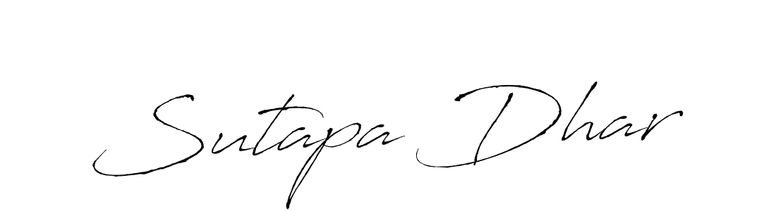 How to make Sutapa Dhar signature? Antro_Vectra is a professional autograph style. Create handwritten signature for Sutapa Dhar name. Sutapa Dhar signature style 6 images and pictures png