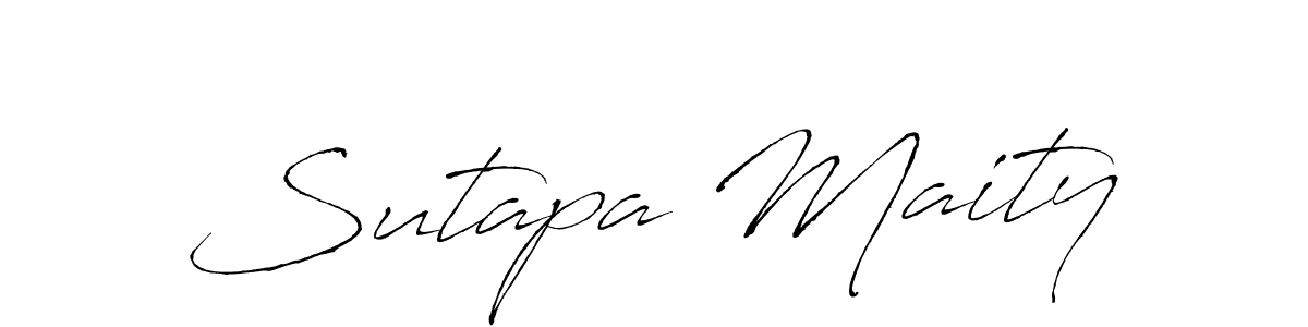 You should practise on your own different ways (Antro_Vectra) to write your name (Sutapa Maity) in signature. don't let someone else do it for you. Sutapa Maity signature style 6 images and pictures png