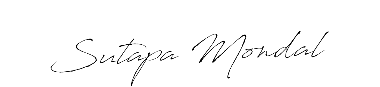 Make a beautiful signature design for name Sutapa Mondal. With this signature (Antro_Vectra) style, you can create a handwritten signature for free. Sutapa Mondal signature style 6 images and pictures png