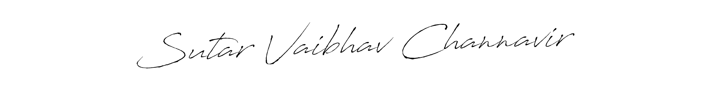 The best way (Antro_Vectra) to make a short signature is to pick only two or three words in your name. The name Sutar Vaibhav Channavir include a total of six letters. For converting this name. Sutar Vaibhav Channavir signature style 6 images and pictures png