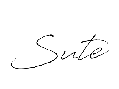Create a beautiful signature design for name Sute. With this signature (Antro_Vectra) fonts, you can make a handwritten signature for free. Sute signature style 6 images and pictures png