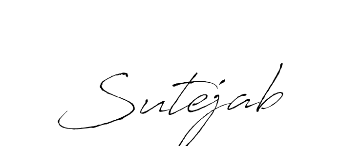 Antro_Vectra is a professional signature style that is perfect for those who want to add a touch of class to their signature. It is also a great choice for those who want to make their signature more unique. Get Sutejab name to fancy signature for free. Sutejab signature style 6 images and pictures png