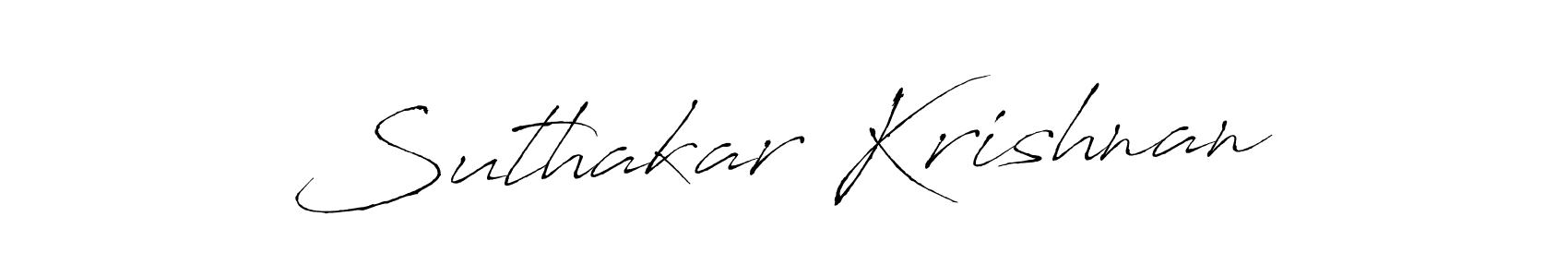 Use a signature maker to create a handwritten signature online. With this signature software, you can design (Antro_Vectra) your own signature for name Suthakar Krishnan. Suthakar Krishnan signature style 6 images and pictures png