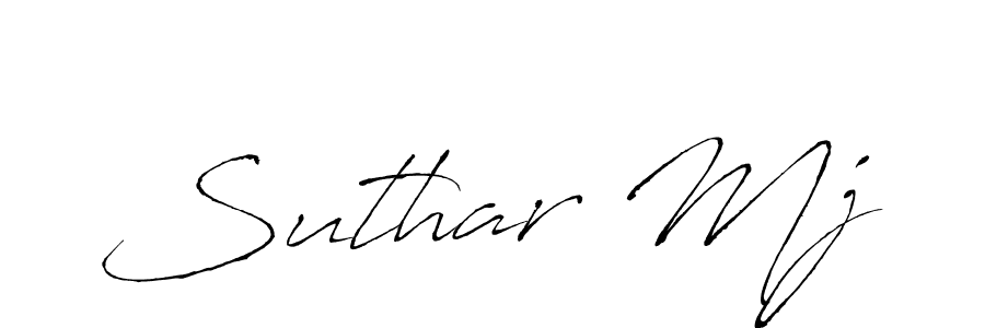 Similarly Antro_Vectra is the best handwritten signature design. Signature creator online .You can use it as an online autograph creator for name Suthar Mj. Suthar Mj signature style 6 images and pictures png